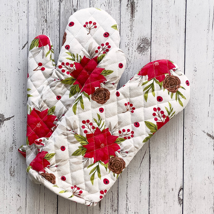 Holiday Bouquet Mitt, Set of 2