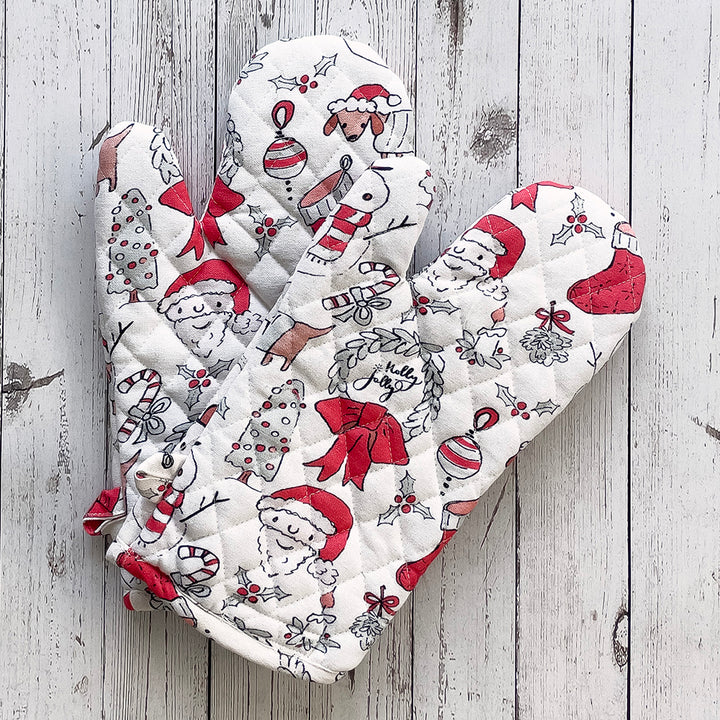 Holly Jolly Mitt, Set of 2