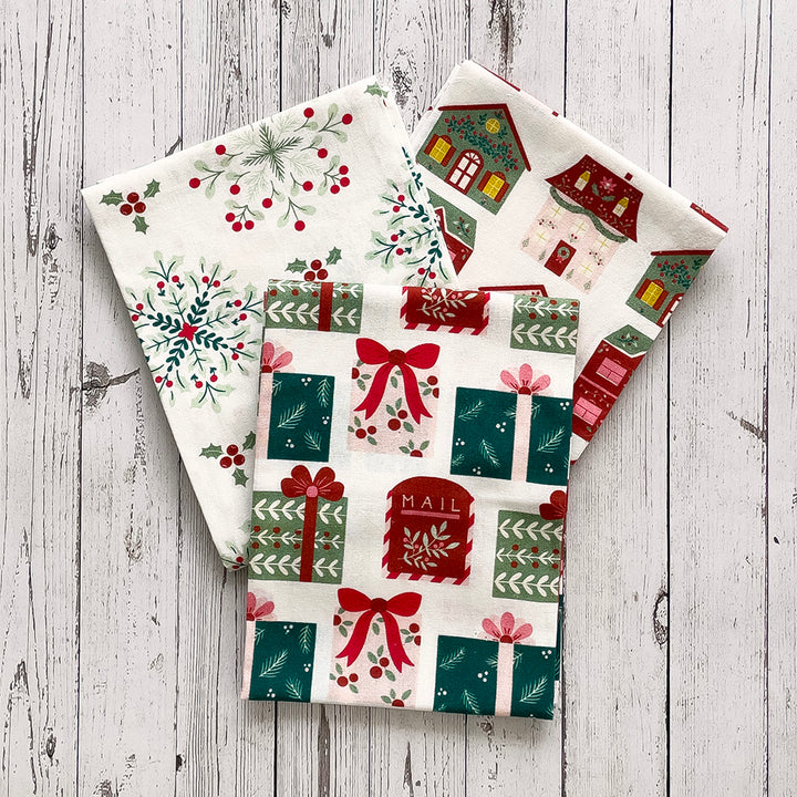 Merry and Bright Floursack Kitchen Towel, Set of 3