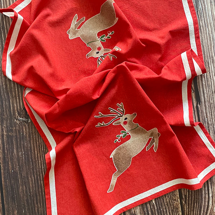 Rudolf Lg Floursack Kitchen Towel, Set of 2